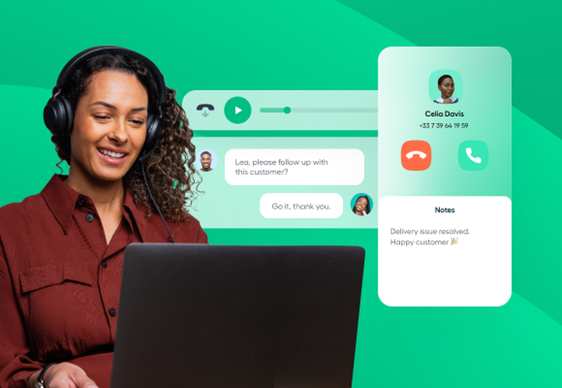 woman working in computer automating small business