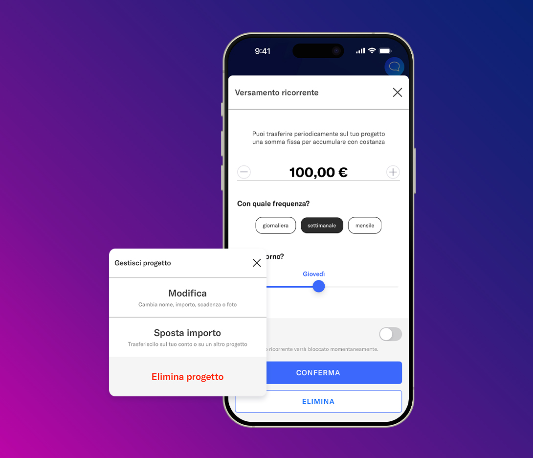 progetto di spesa retails card