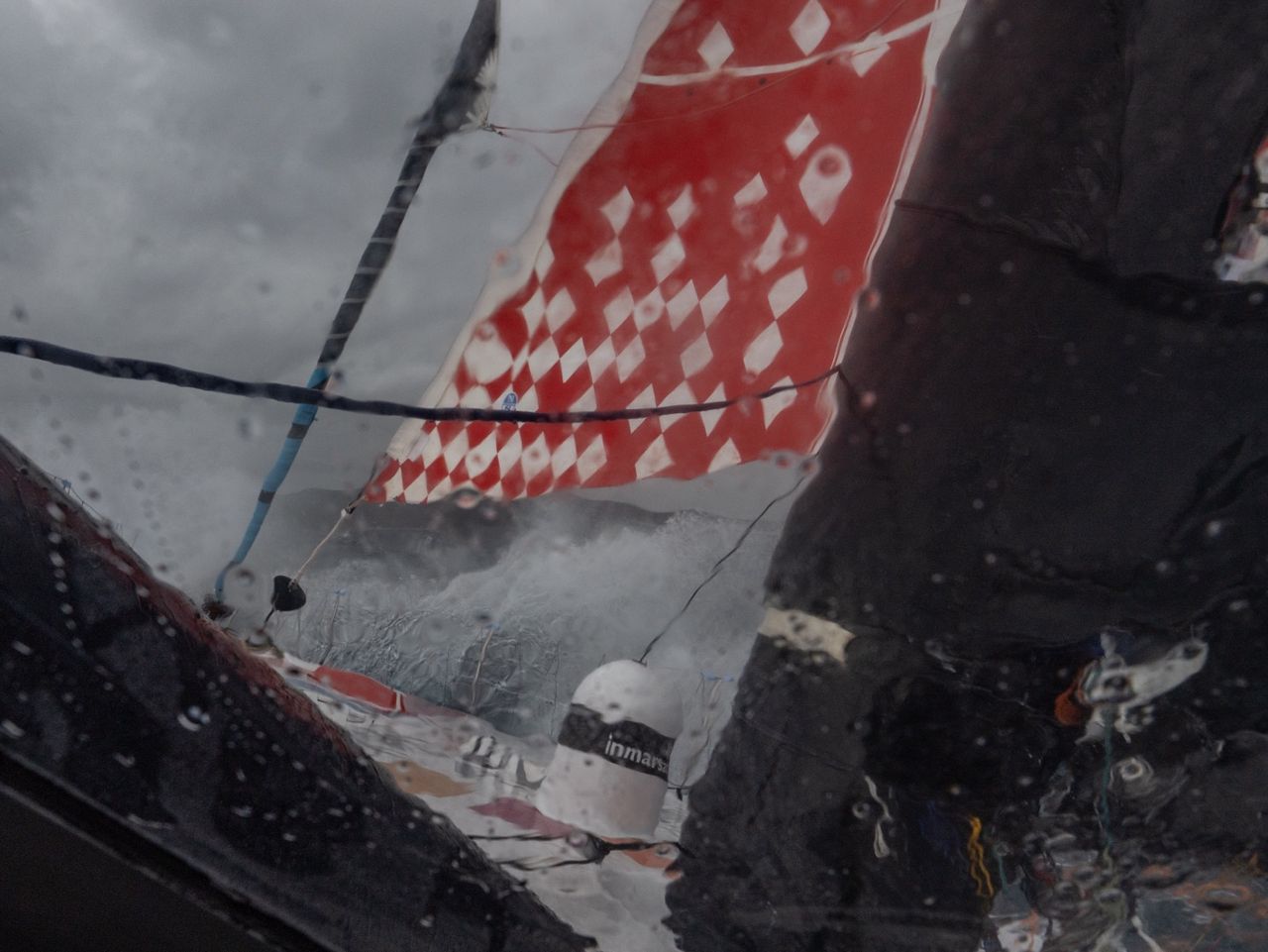Day 2 of Leg 1 and something new has already come up: It's the first time Boris Herrmann had to use the infamous storm jib, as the weather conditions in the Mediterranean have rapidly worsened.