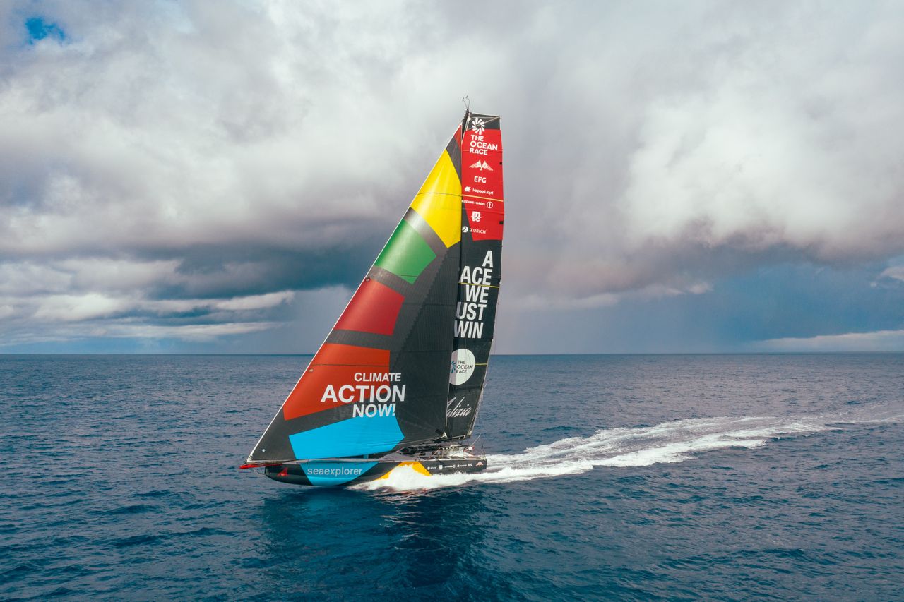 Malizia - Seaexplorer in the doldrums during Leg 4 of The Ocean Race 