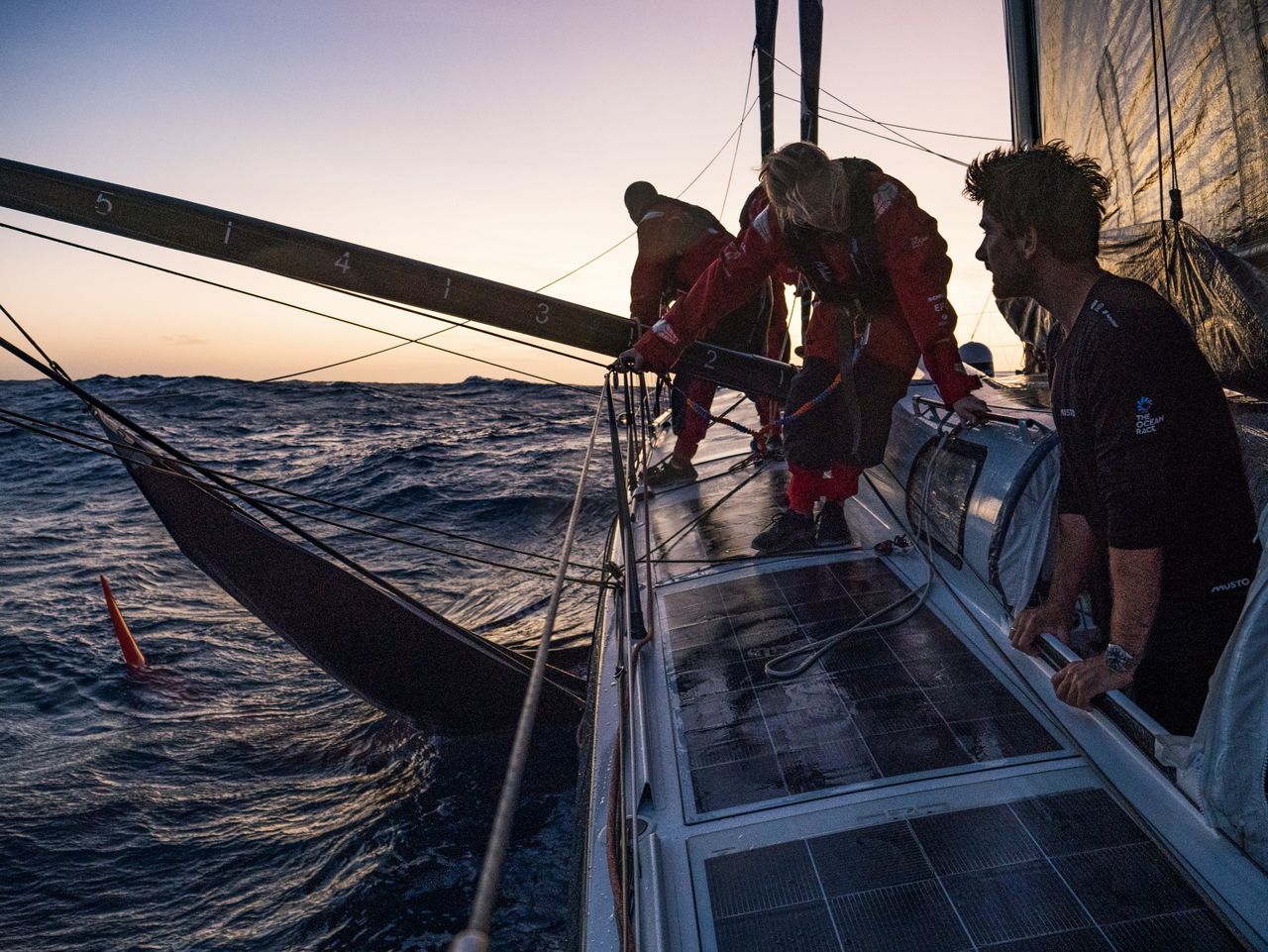 Team Malizia facing the loss of a head sail on 28 February 2023