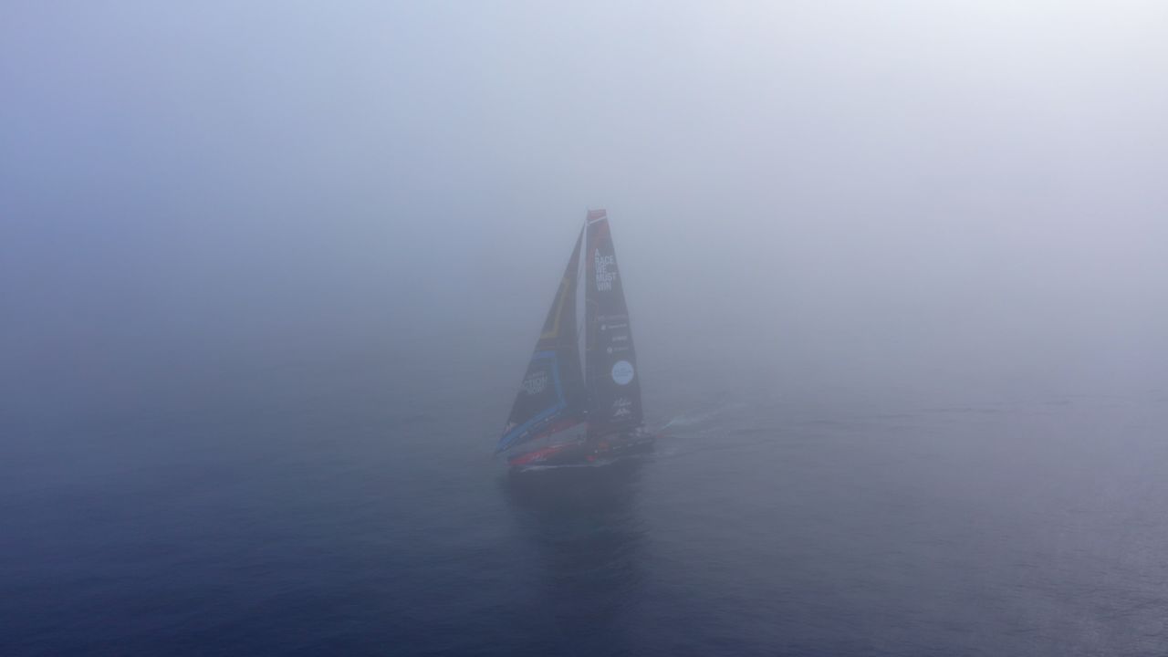 Malizia 4 in the fog