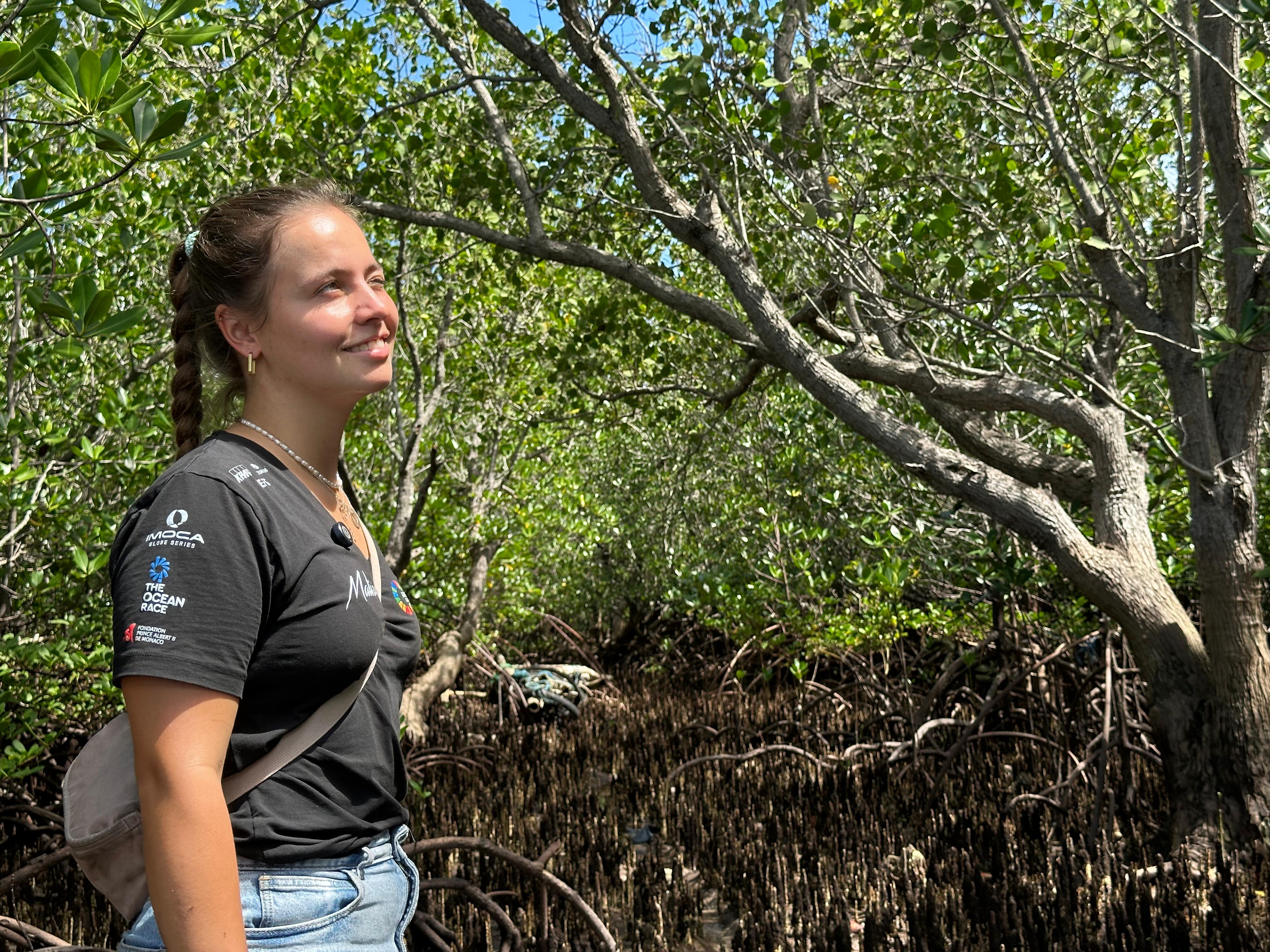 Chiara Stichling, who wrote her masters thesis about the Malizia Mangrove Park