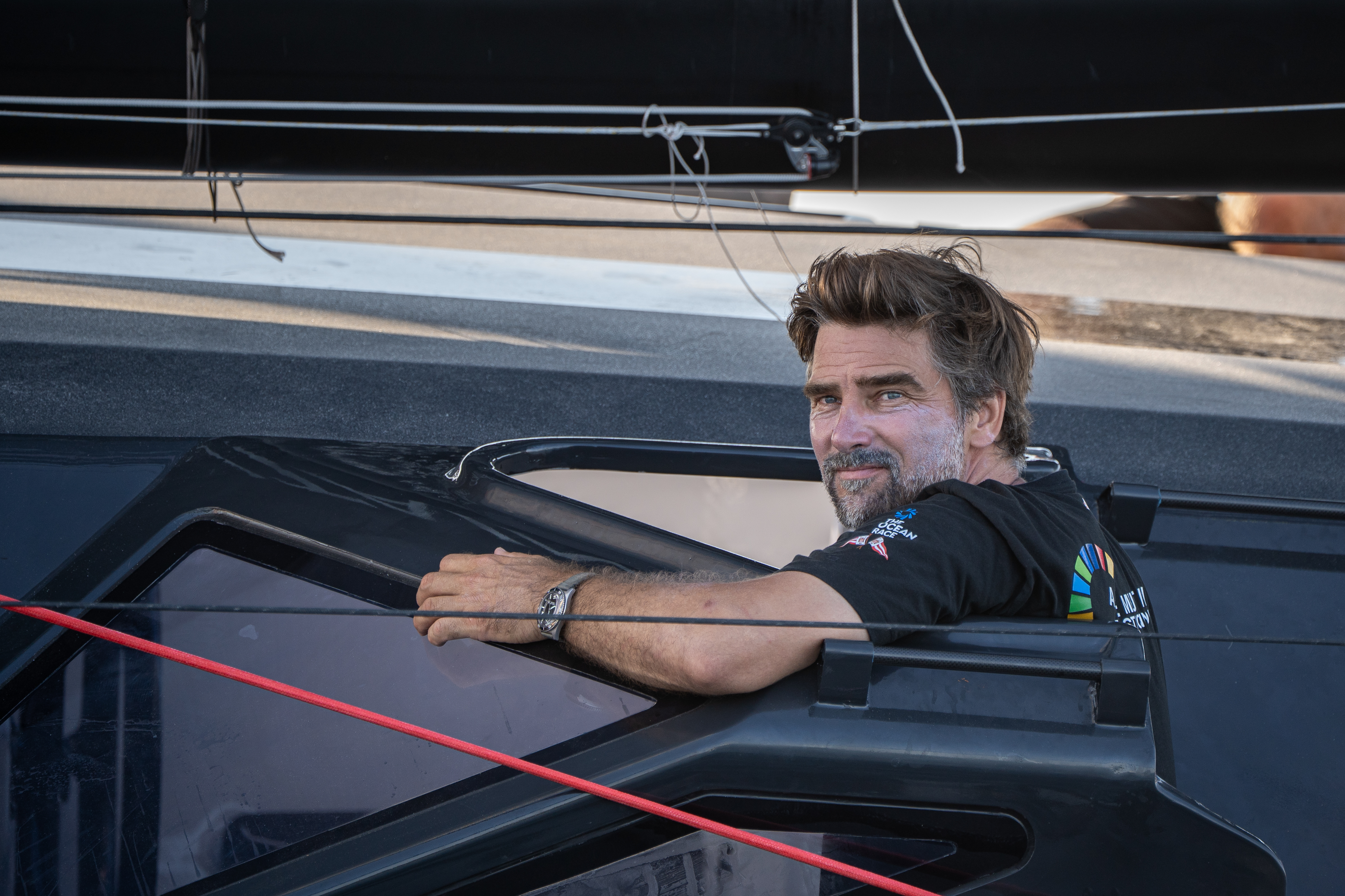 Boris Herrmann onboard Malizia 4 for the first time