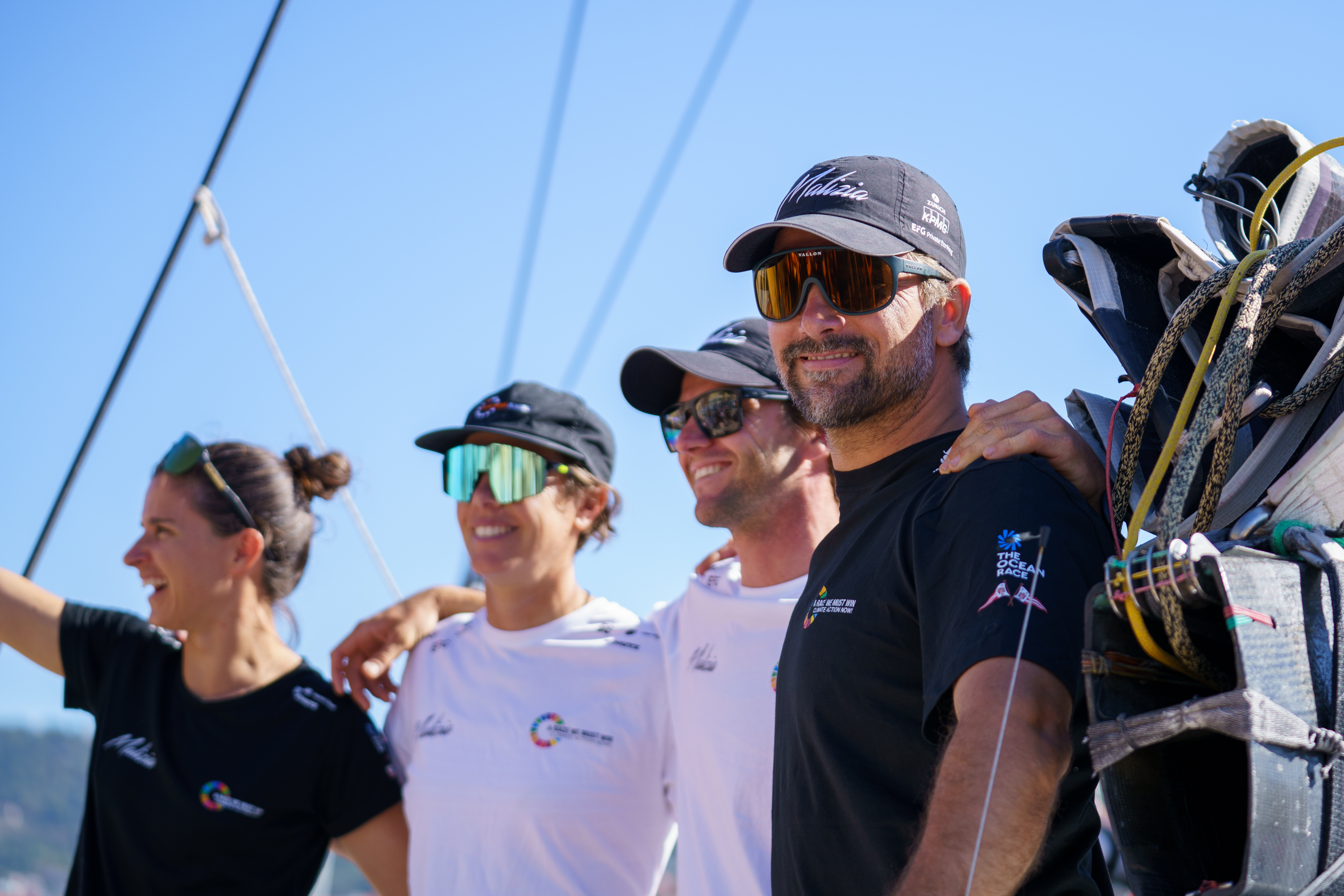 Cole Brauer, Francesca Clapcich, Loïs Berrehar, and Boris Herrmann