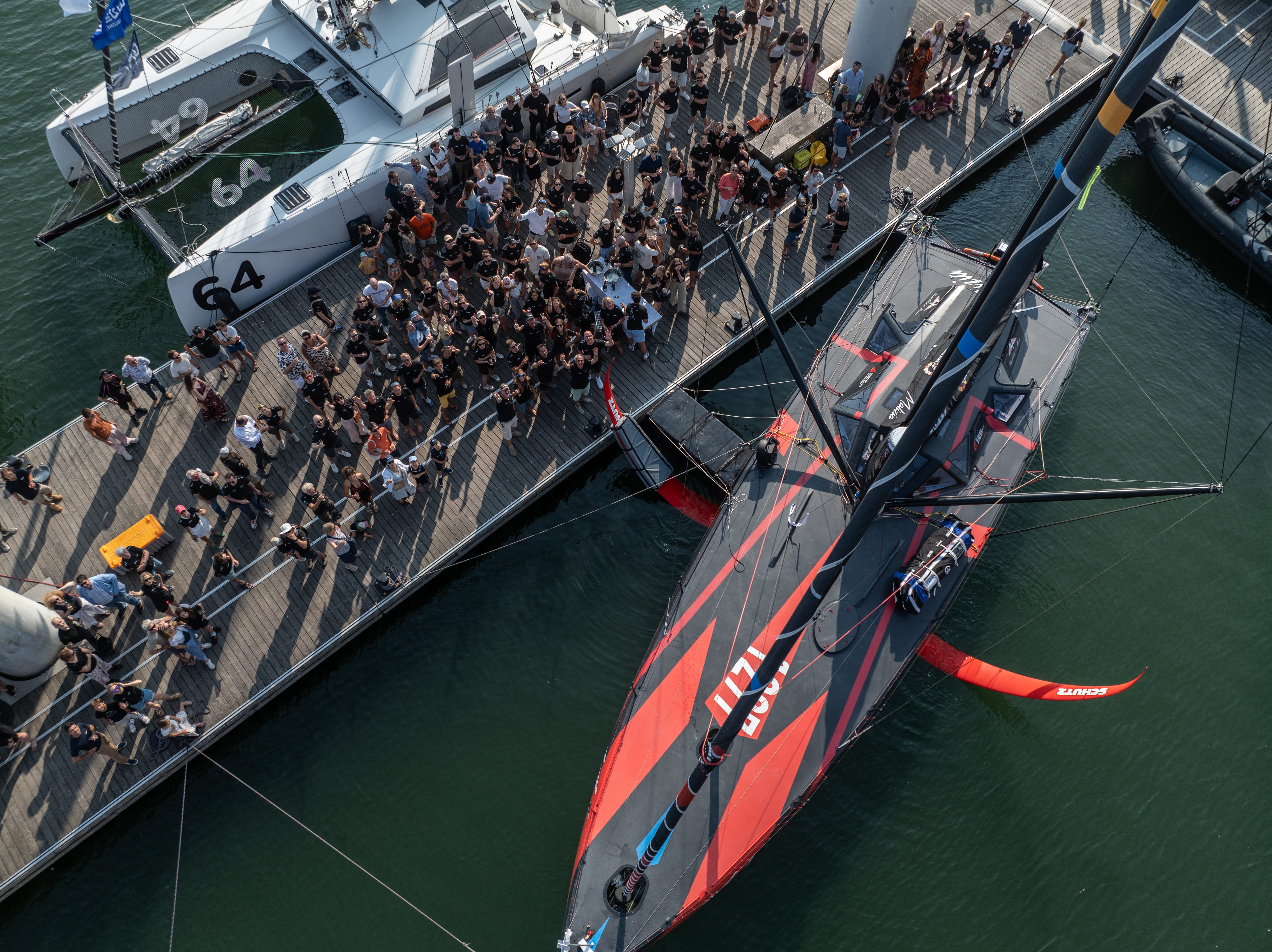 Team Malizia invited team members, partner, friends and supporters to the christening of their new Malizia 4 race yacht in Lorient