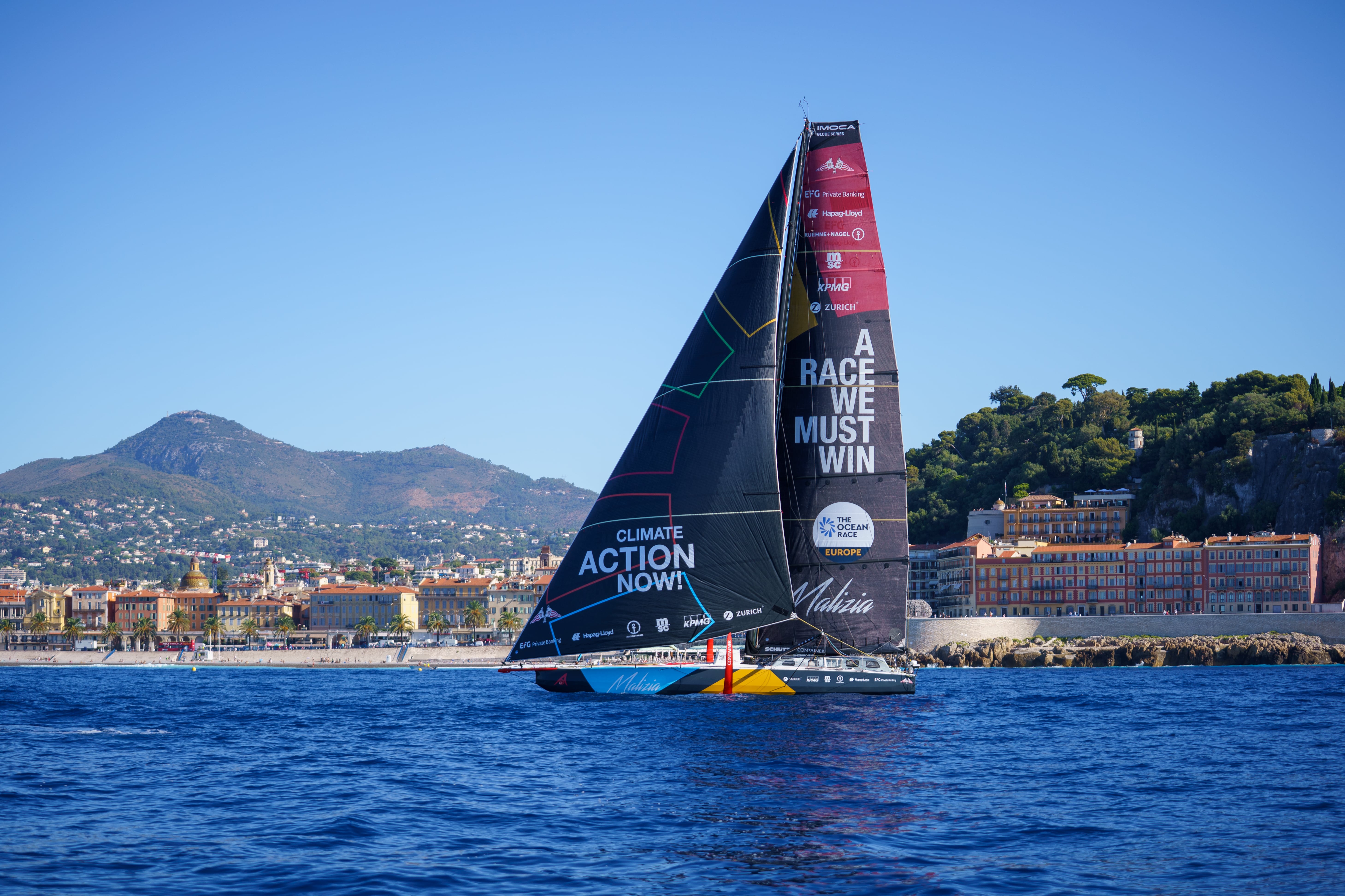 Malizia - Seaexplorer at the Leg 3 arrival in Nice, France