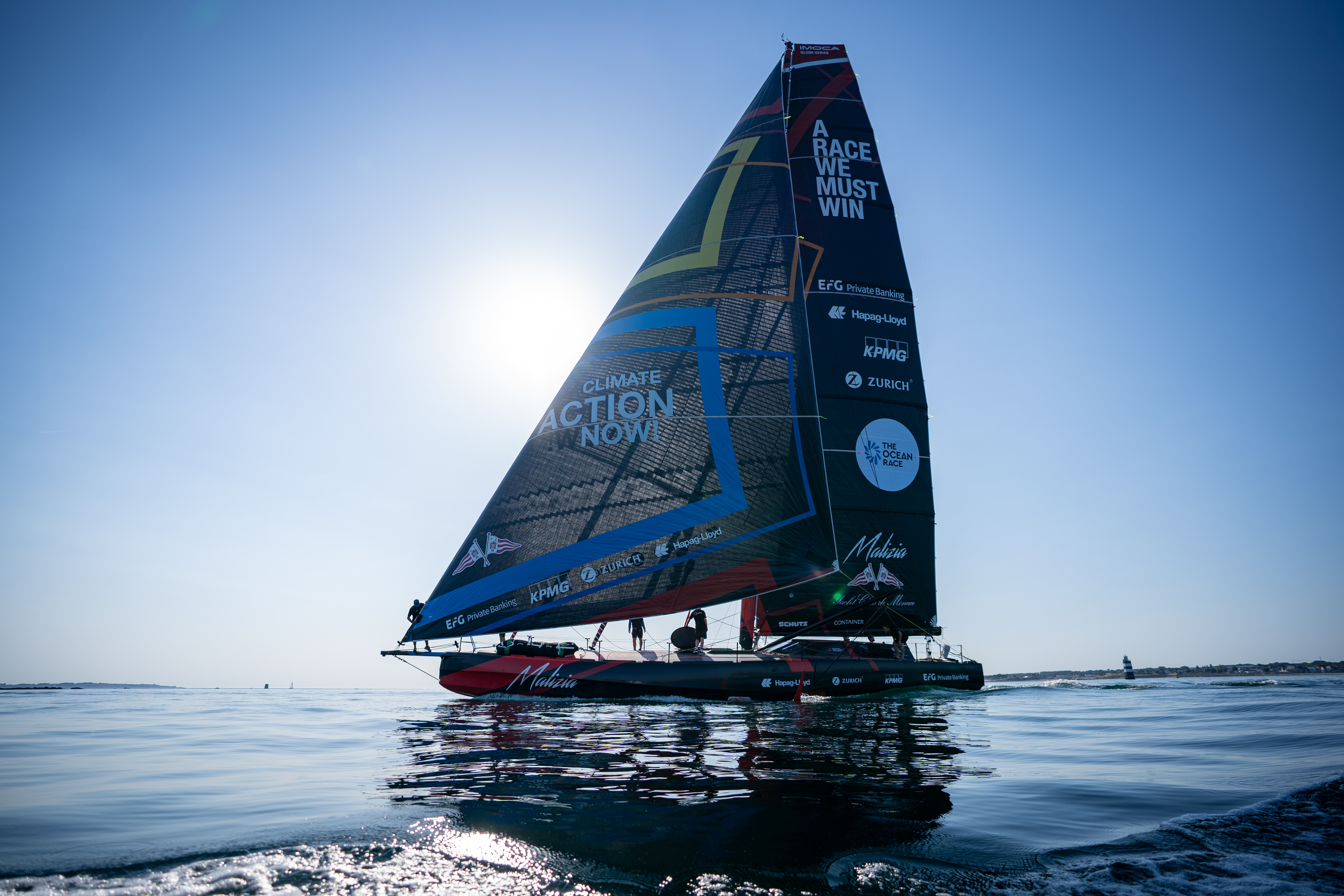 Malizia 4, first time at sea