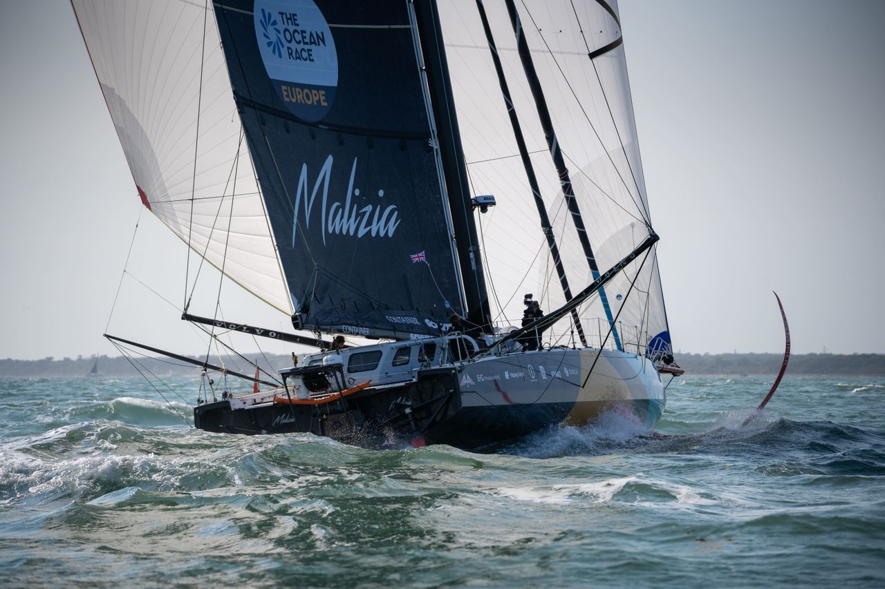 Malizia - Seaexplorer setting sail in Leg 2 of The Ocean Race Europe 2025