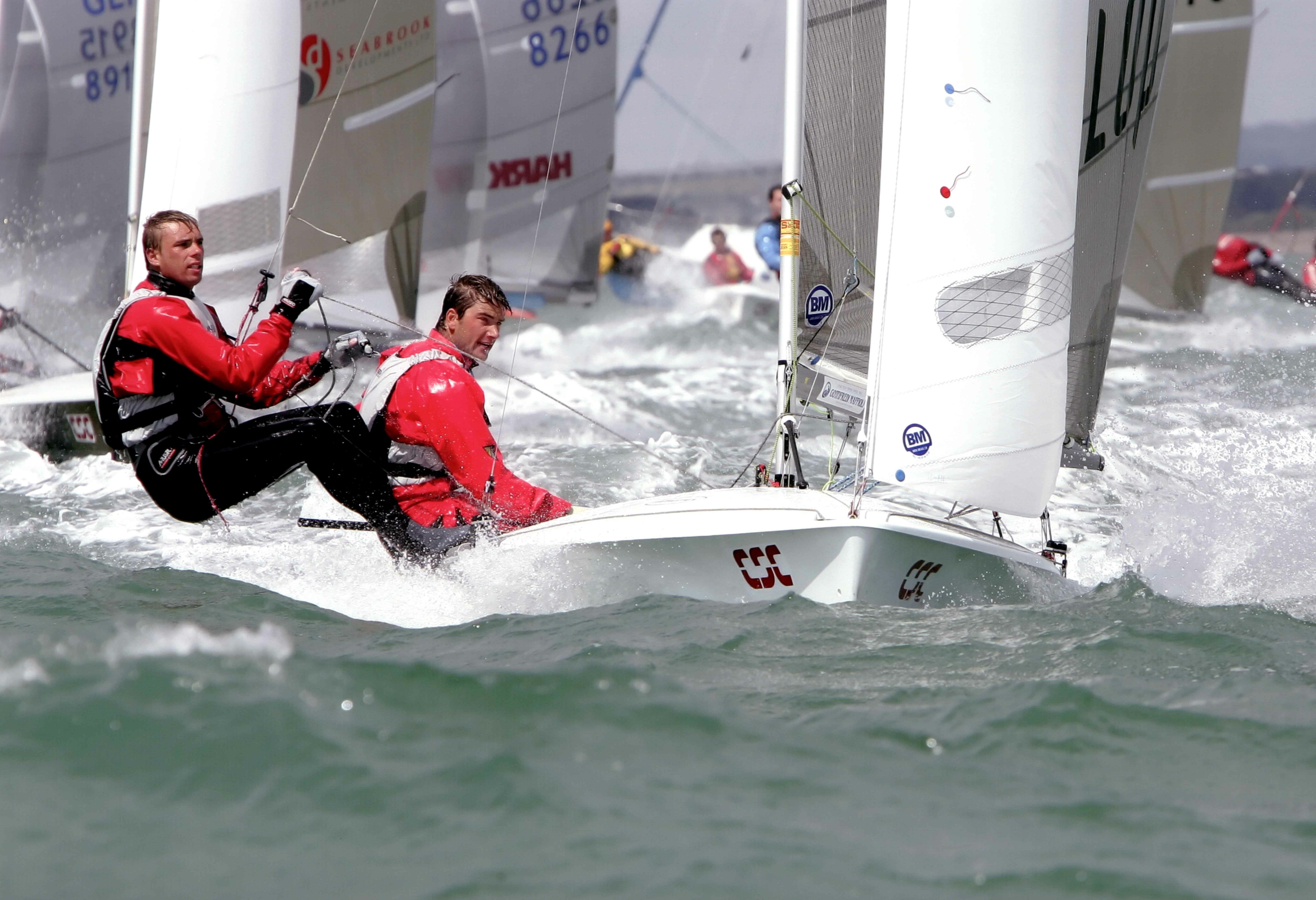 ZSK Team Boris Herrmann und Julien Kleiner auf 505er GER 8903 during the world cup WM 2006 in Hayling Island England