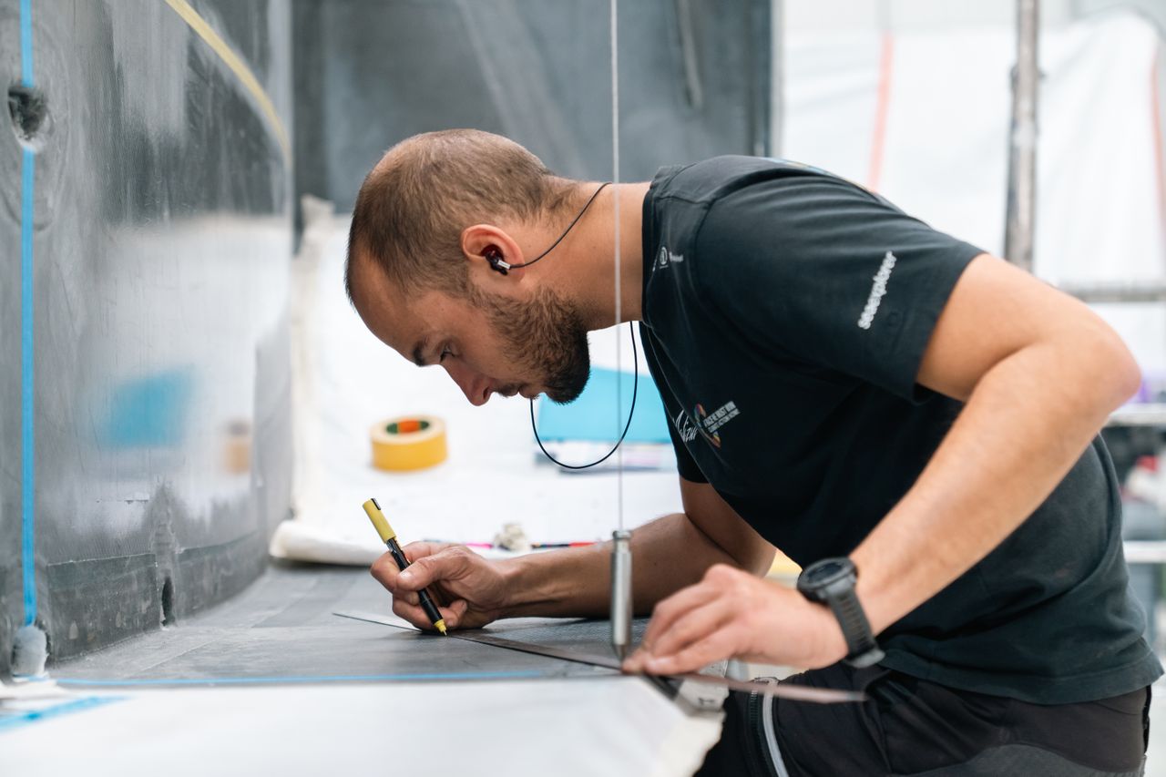 Clément Caumont, head of boatbuilding