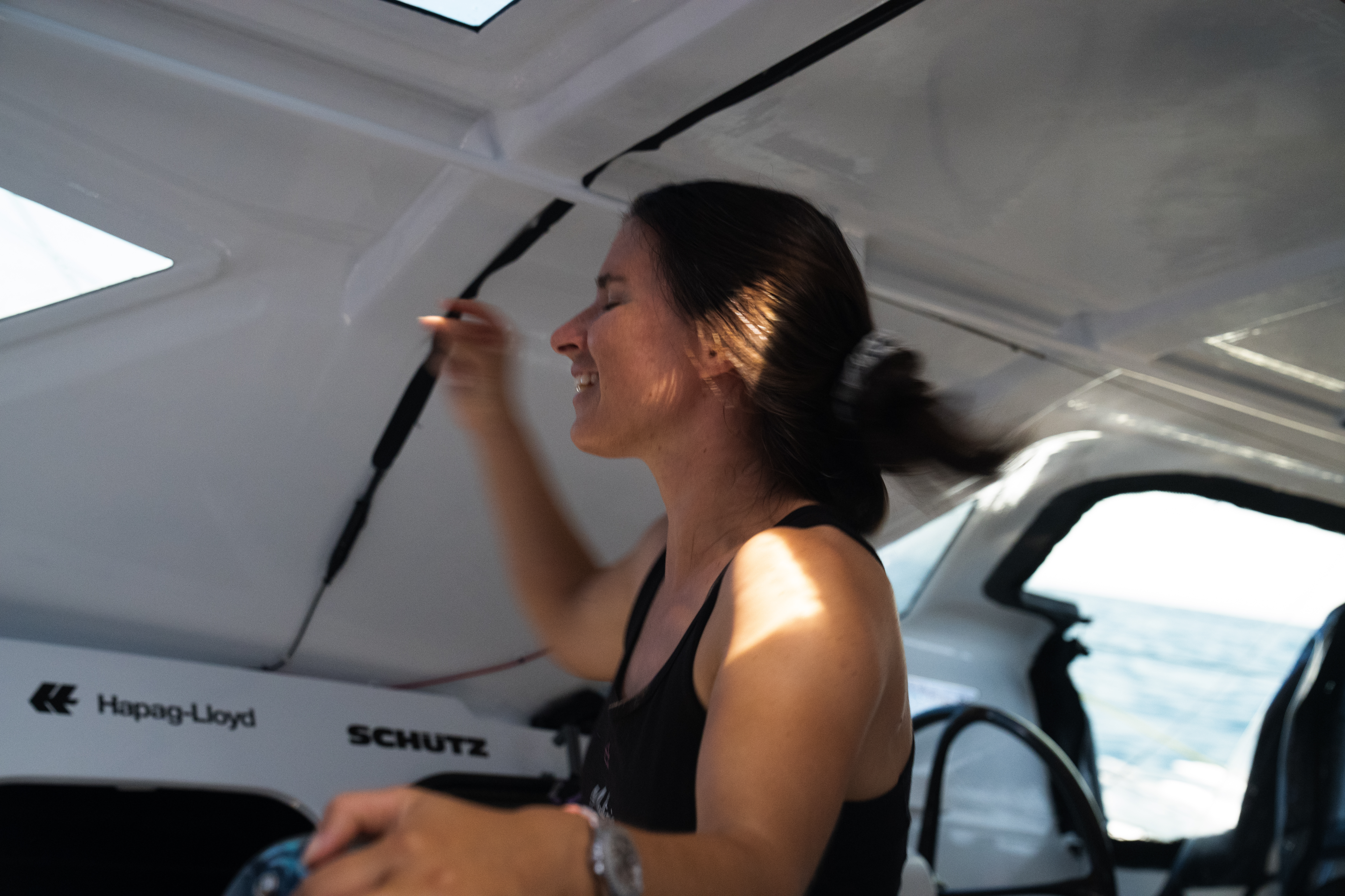 Cole Brauer onboard Malizia 4