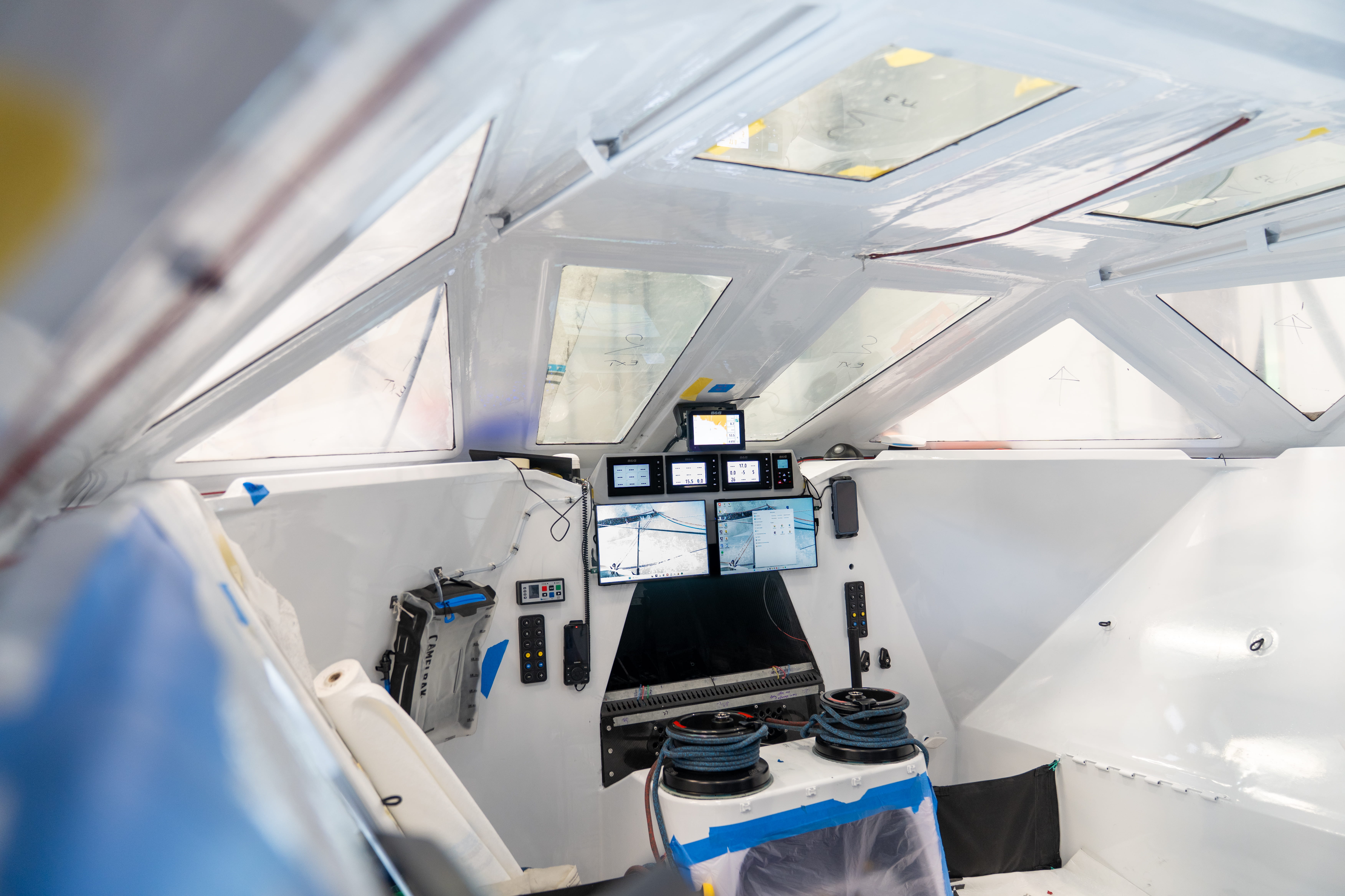 Malizia 4's cockpit