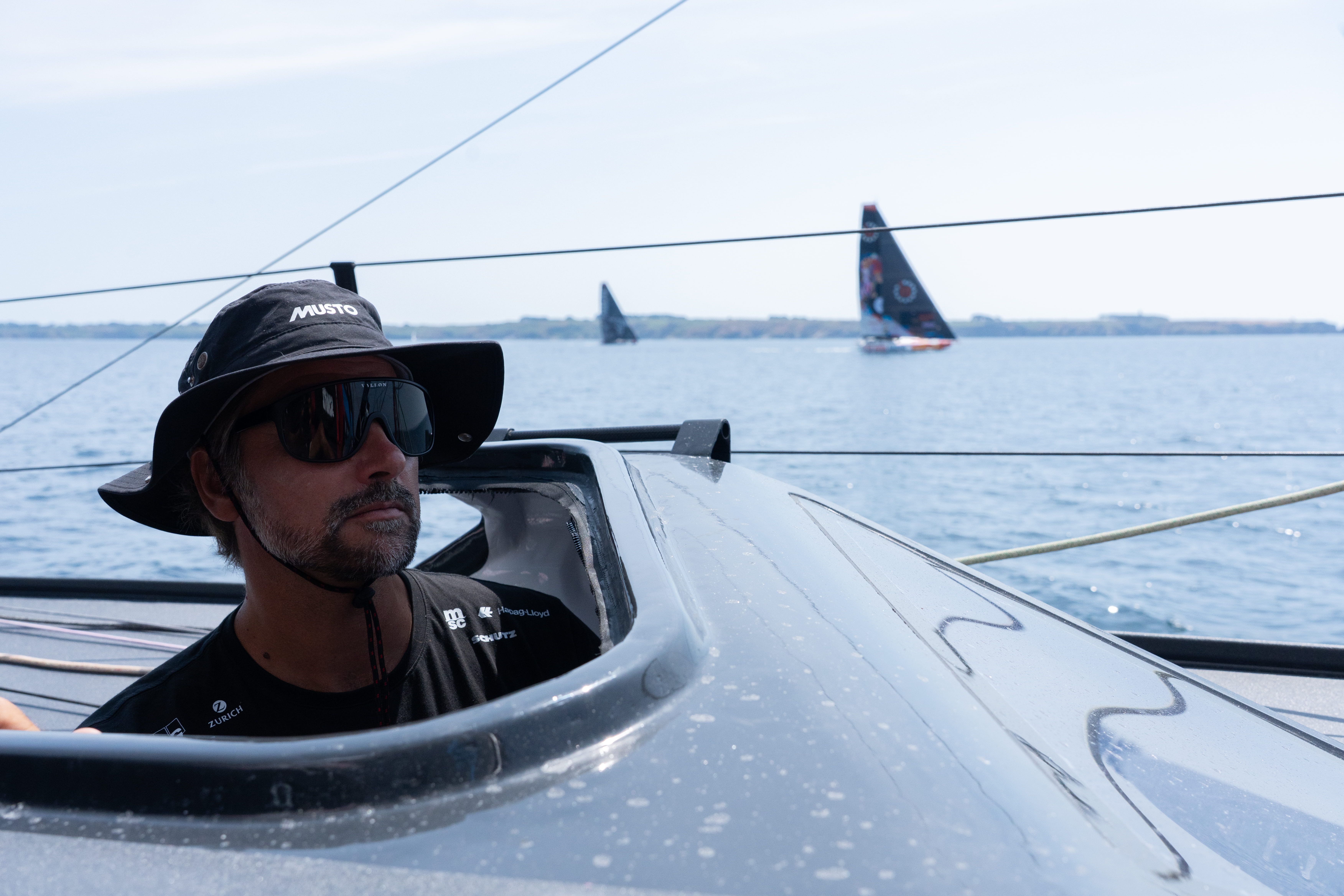 Skipper Boris Herrmann is eager to put his new Malizia 4 to the test against his old Malizia - Seaexplorer (now known as 11th Hour Racing, seen on the right-hand side of the photo)