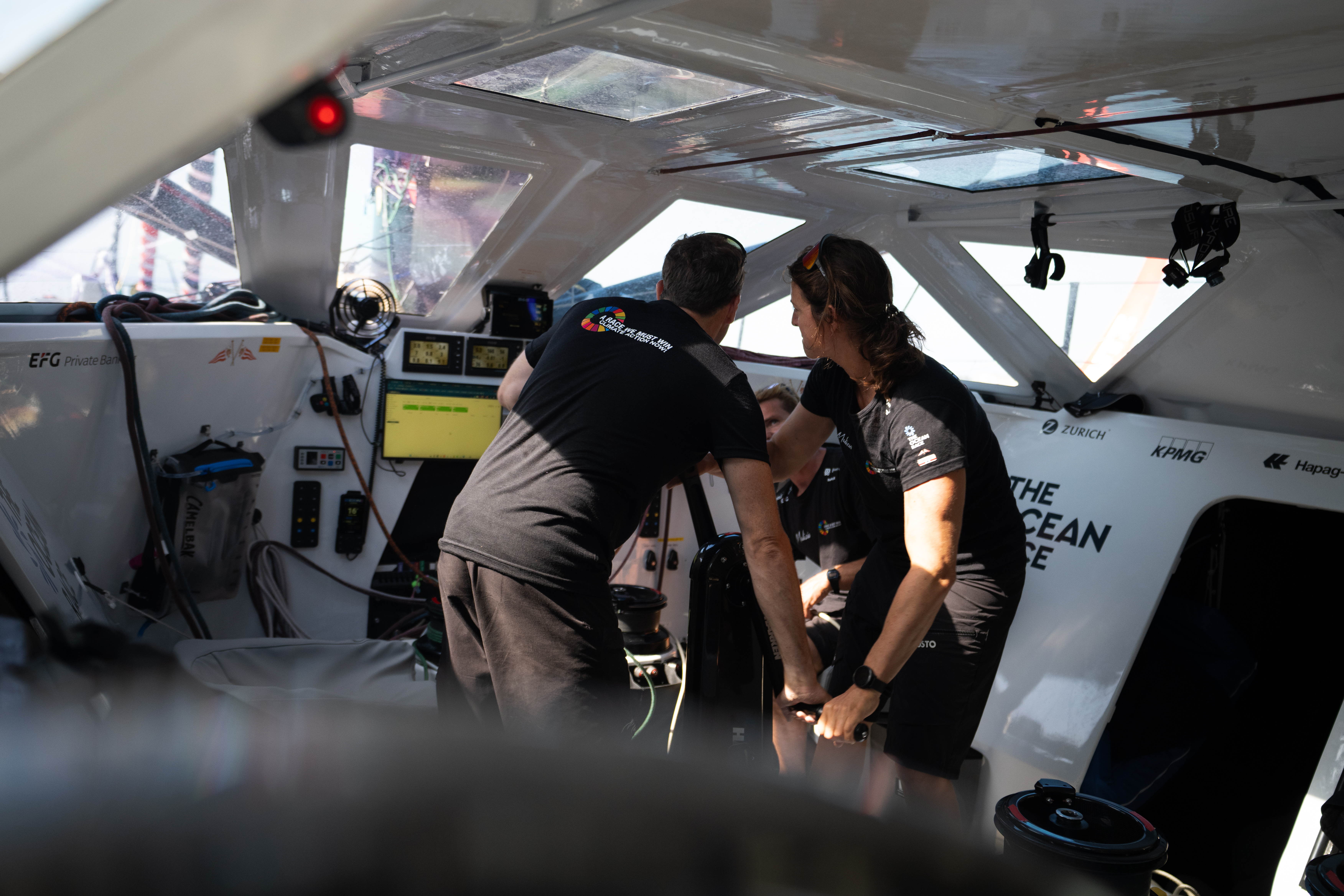 Julien Villion & Justine Mettraux onboard Malizia 4