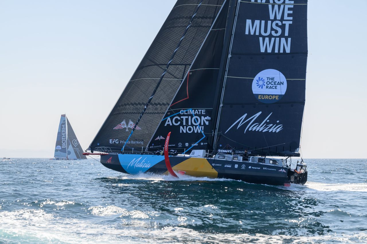 Team Malizia and Biotherm at the Matosinhos/Porto Fly-By
