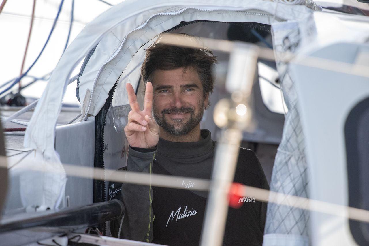 Skipper Boris Herrmann happy about the performance of boat and crew