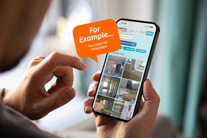 Digital site documentation with PLANFRED PhotoLog directly from the construction site using a smartphone.