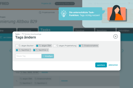 Wie Tags deine Tasks smarter machen (Screenshot Tags-Modal)