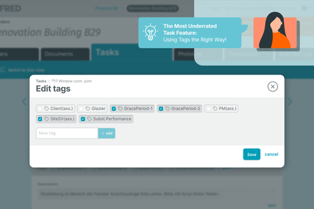 How Tags Make Your Tasks Smarter (Screenshot tags modal)