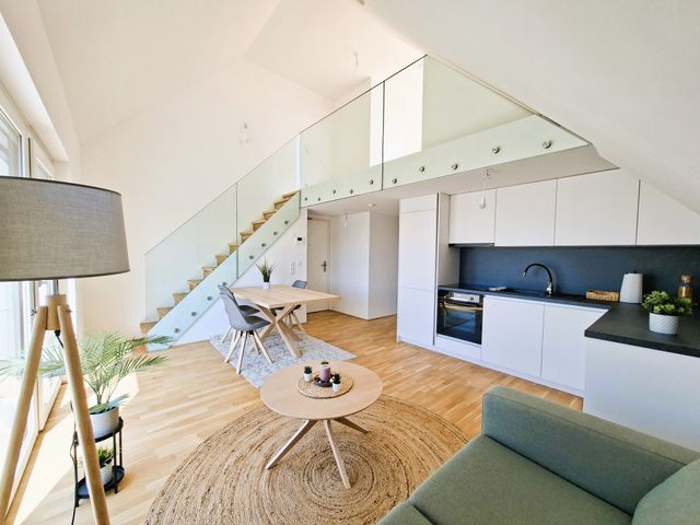 Helle Wohnung mit Galerie und offener Küche im 2Living Wohnbauprojekt