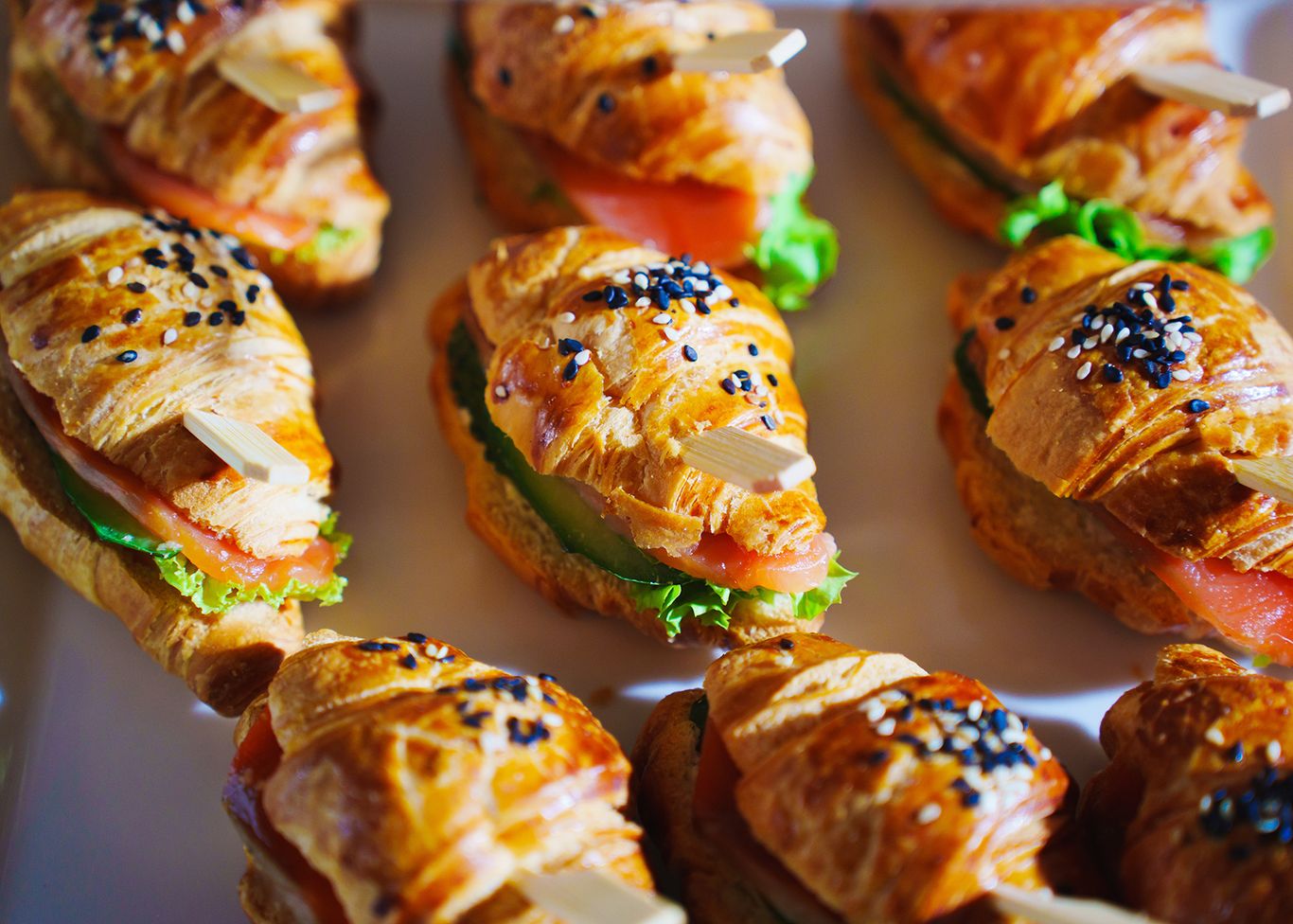 Belegte Croissants