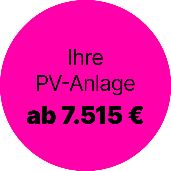 Störer: Ihre Photovoltaik-Anlage ab 7.515 Euro