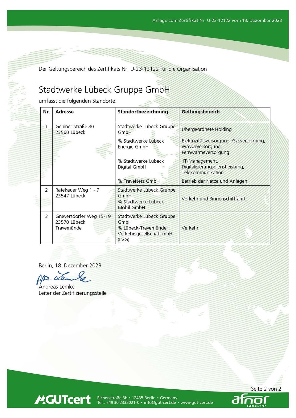 ISO 14001 SWL Gruppe – Seite 2