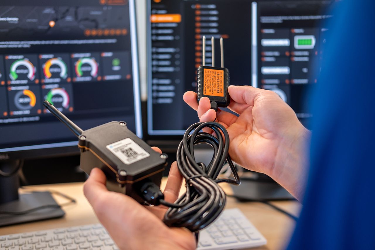 Sensor zur Messung von Bodenfeuchtigkeit