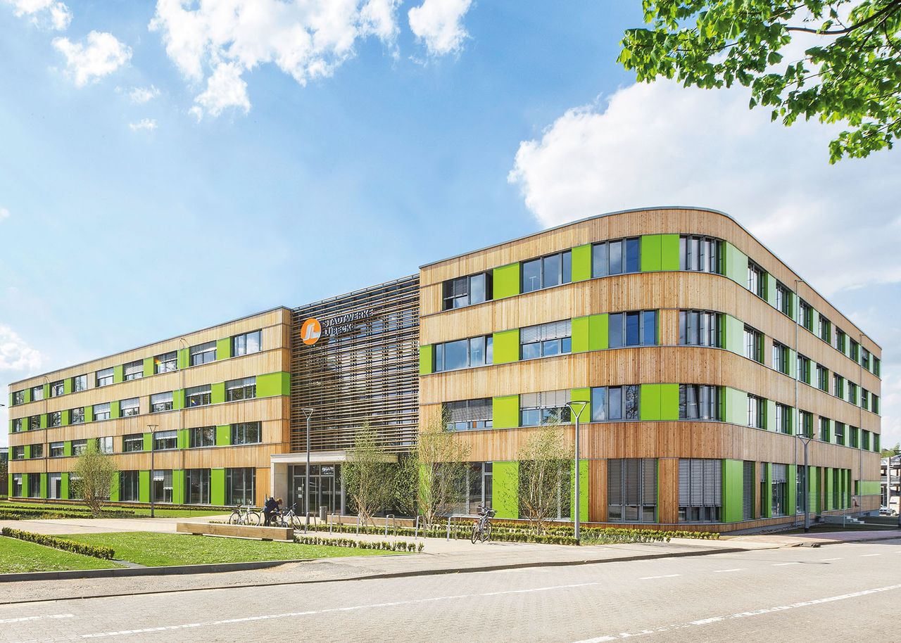 Gebäude der Stadtwerke Lübeck Gruppe in der Geniner Straße