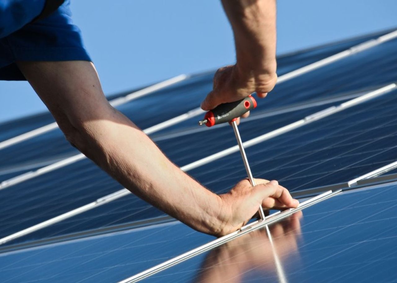 Montage einer PV-Anlage