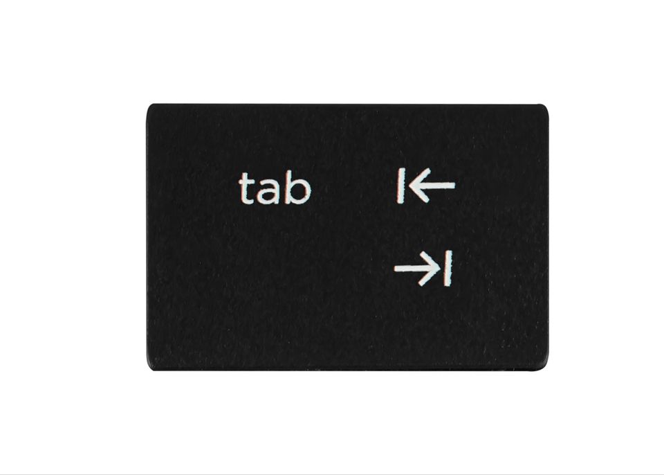 Tab Taste auf der Tastatur