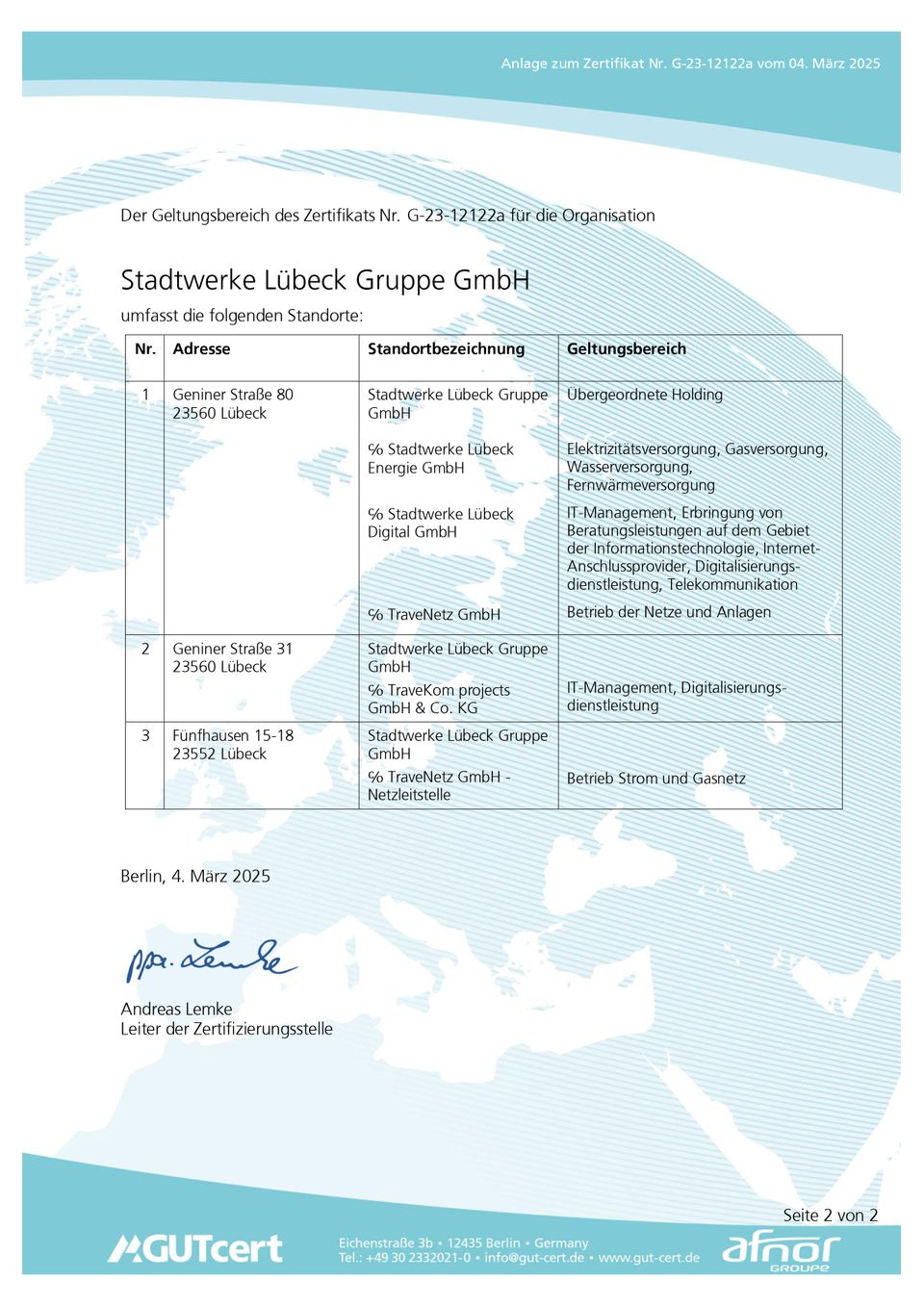 DIN EN ISO/IEC 27001 SWL Gruppe – Seite 2