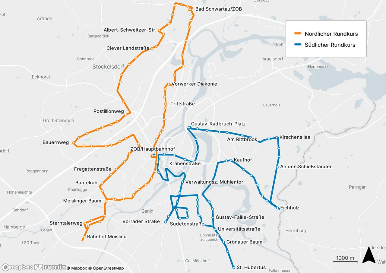 Karte Travemuender Woche 2025