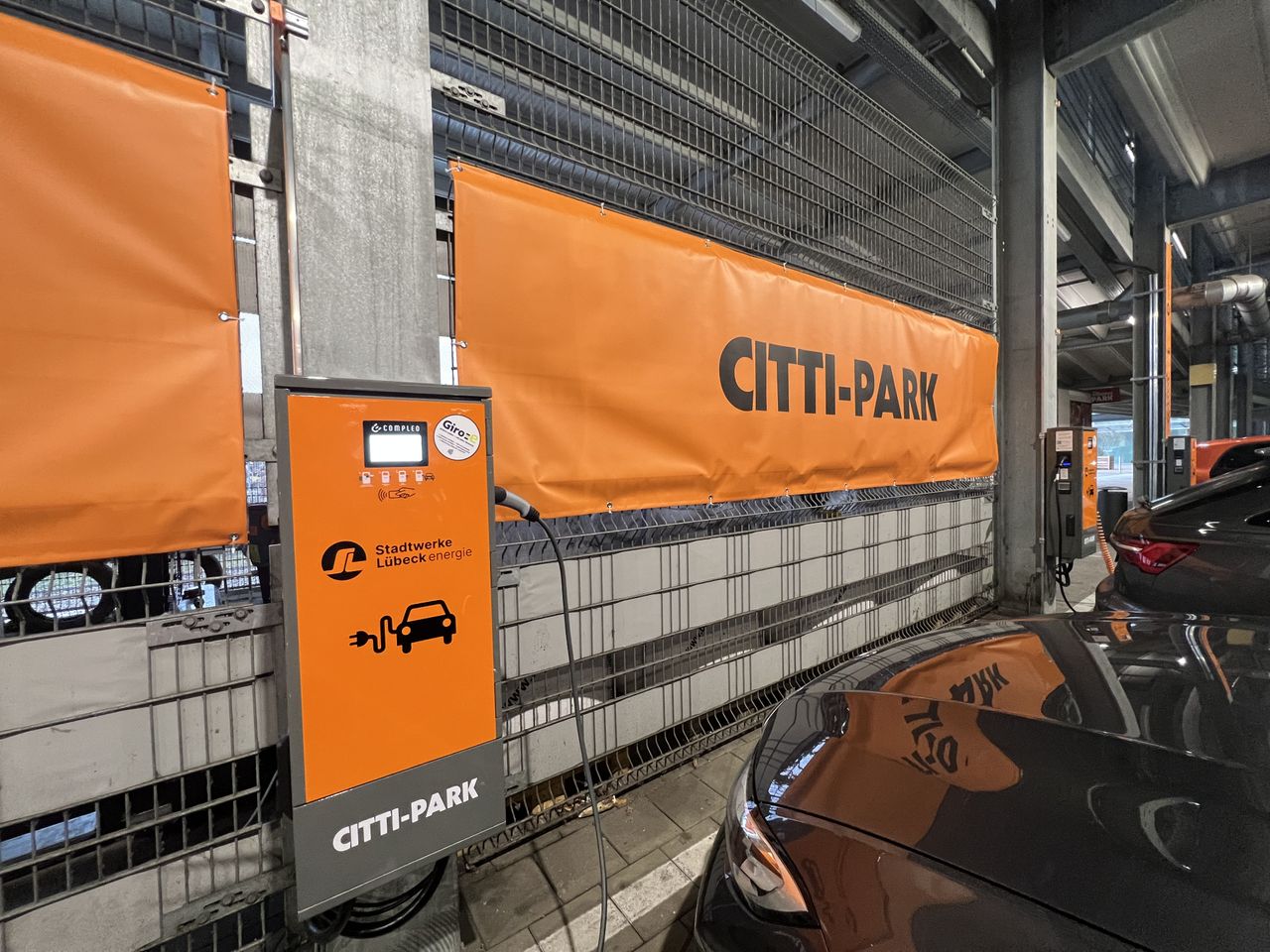 Ladesäulen im Citti Park Lübeck