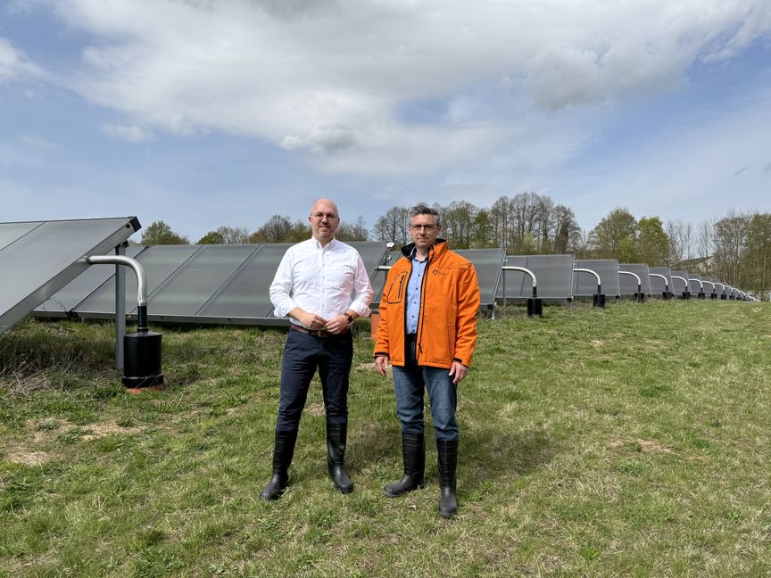 Pressetermin Solarthermiepark Moisling