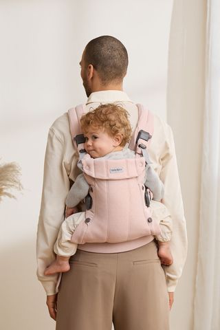 Baby Carrier Harmony in Light pink Woven Mélange - BabyBjörn