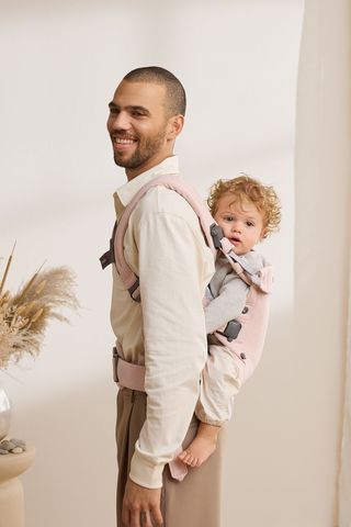 Baby Carrier Harmony in Light pink Woven Mélange - BabyBjörn