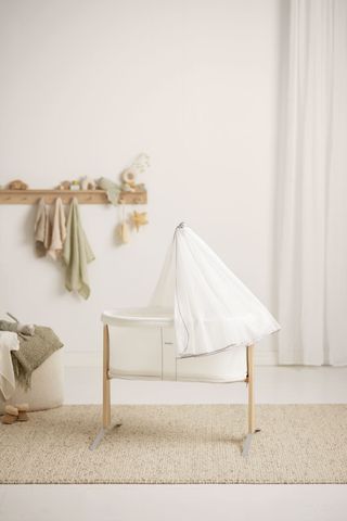 BabyBjörn Lit Parapluie Light avec Drap-housse, Vert foncé/Coton