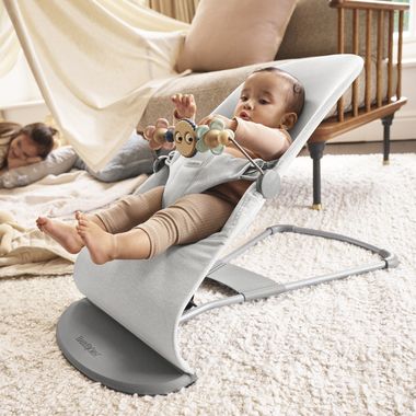 Bouncer Bliss in Light gray Woven Mélange - BabyBjörn