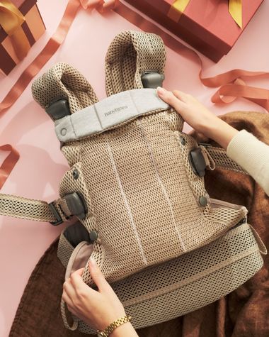 Baby Carrier Harmony in Beige grey 3D mesh - BabyBjörn