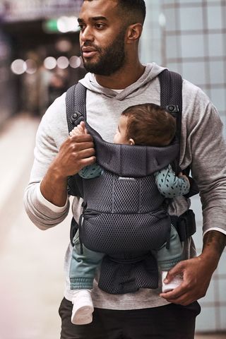 Baby carrier with back support sale