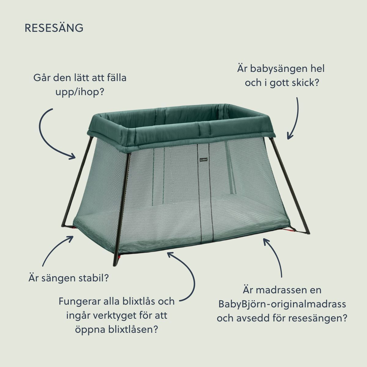 Resesäng Light - BabyBjörn