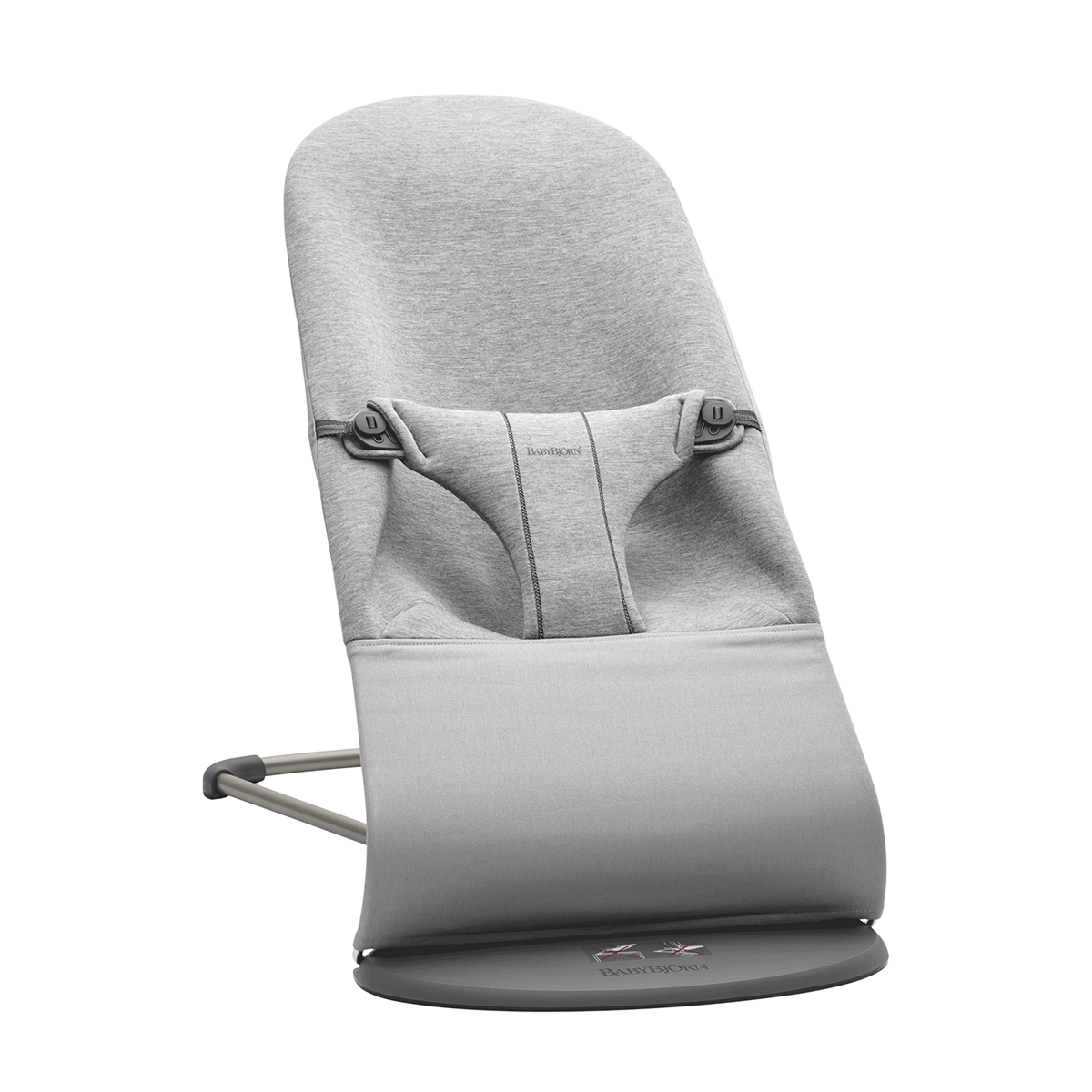baby bouncer bliss light gray 3d jersey