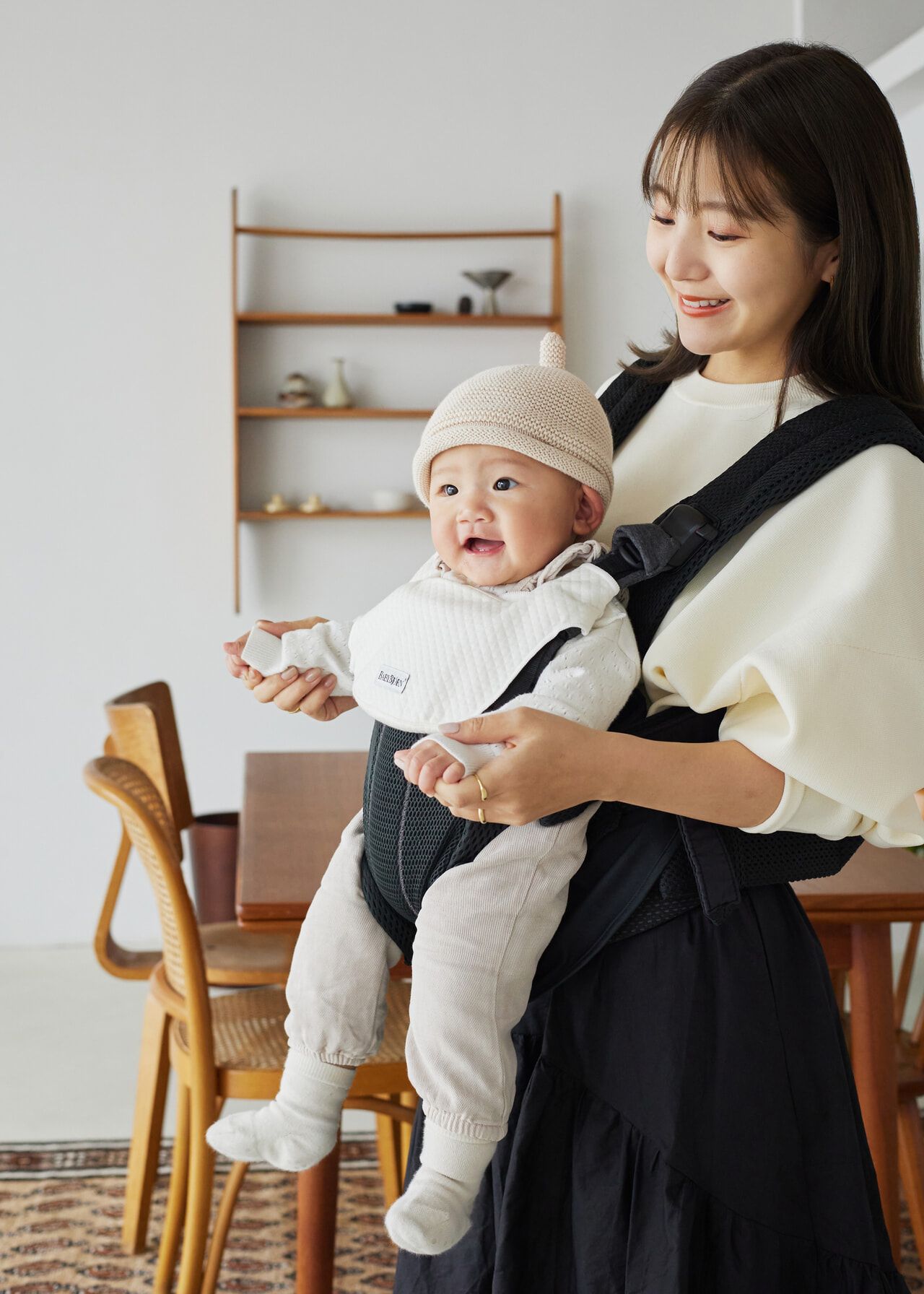 Masterpiece of BabyBjörn Baby Carrier HARMONY featuring yui with Baby