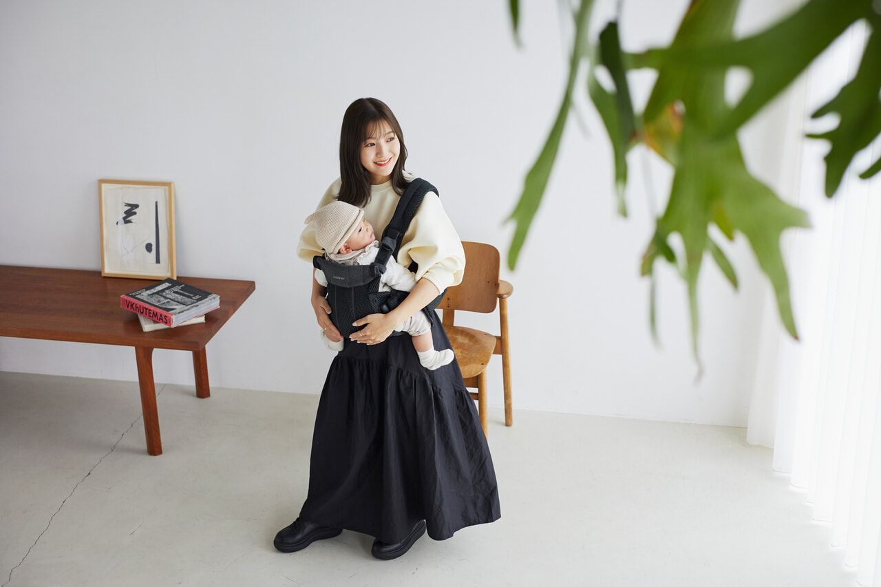 Masterpiece of BabyBjörn Baby Carrier HARMONY featuring yui with Baby