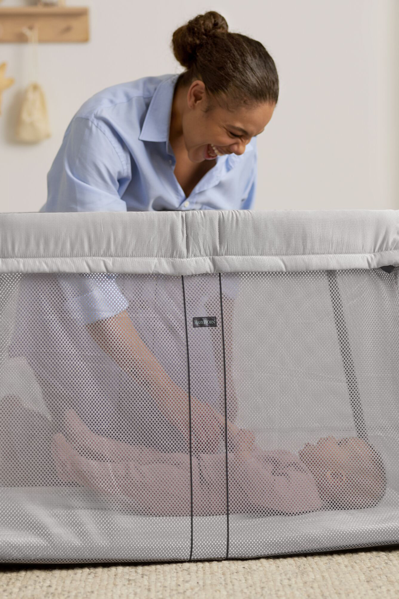 Lit Parapluie Light - Argent / Mesh (BabyBjörn) - Image 3