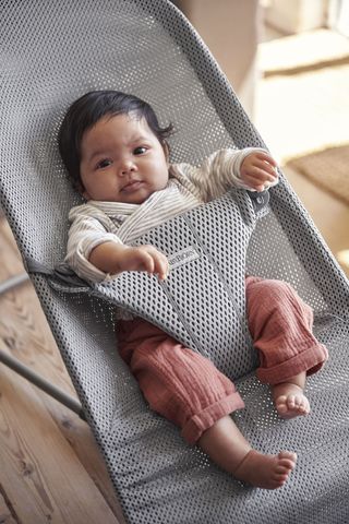 Bouncer Bliss Gray - Mesh - Dark gray frame BabyBjörn