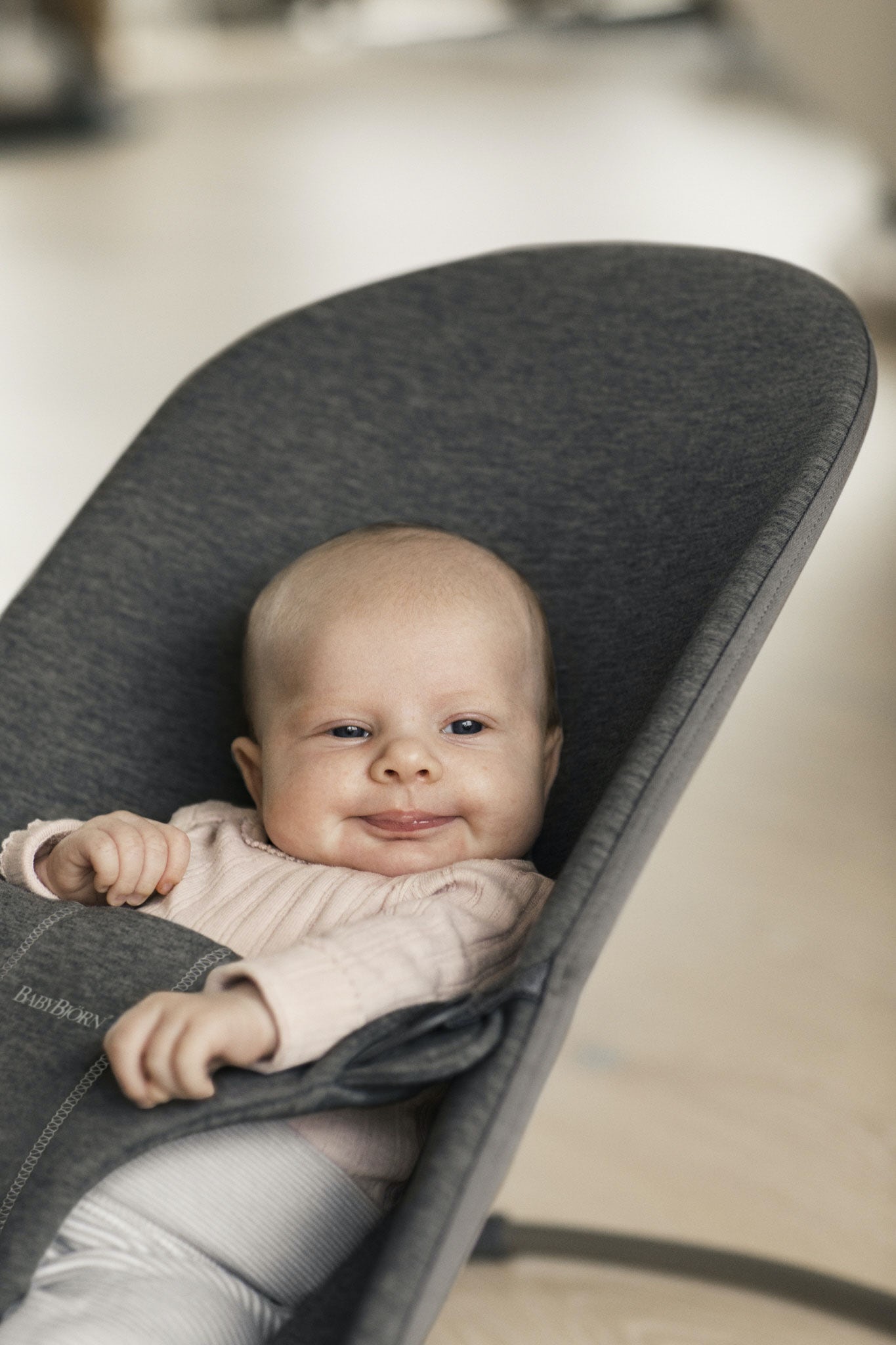 Alternativ bild 1 för Babybjörn Balance Bliss 3D jersey, svartgrå, Svartgrå