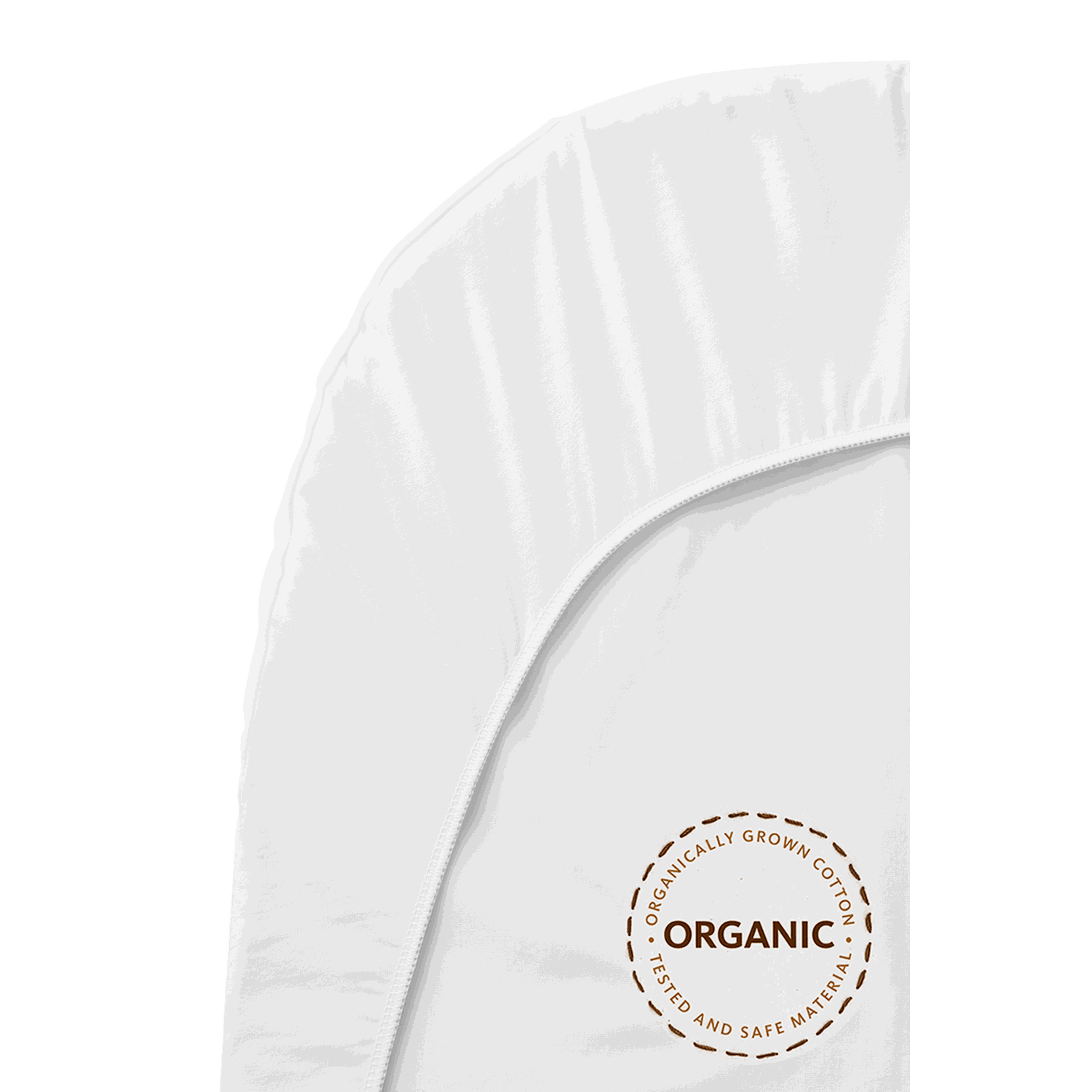 Sábana Ajustable para Cuna para Bebé - Blanco / Algodón ecológico